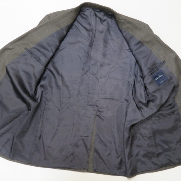 Brooks Brothers Wool Suit 42L Jacket 37 x 29 Pants Gray 2 Piece Mens Business - Picture 2 of 8